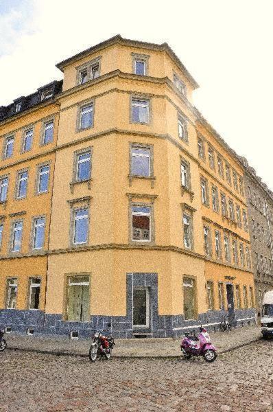 3 Raum Fewo Dresden Zentrum - Balkon Blick auf Altstadt - L10 Exterior foto